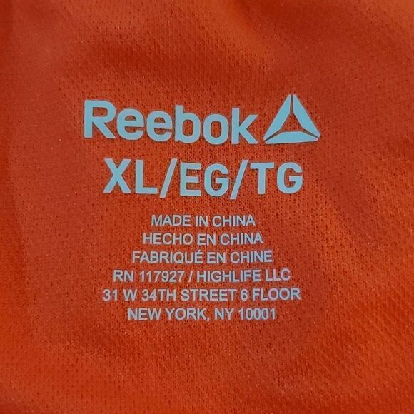 REEBOK large orange athletic shorts - Picture 6 of 7